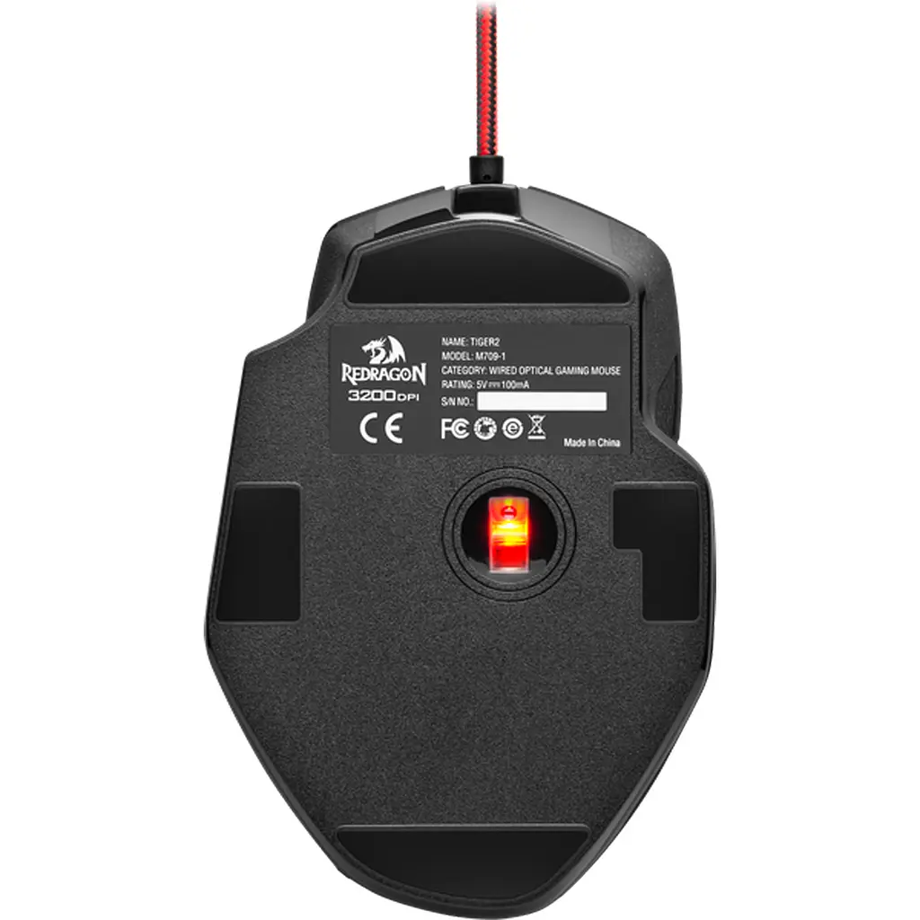 Мишка Redragon Tiger 2, ігрова, 3200dpi., 6кн., чорна - фото 4