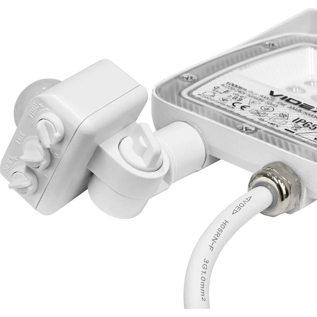 Світлодіодний прожектор Videx F5 10W з датчиком руху і освітленості White (VL-F5-010CW-S) [174691] - фото 12