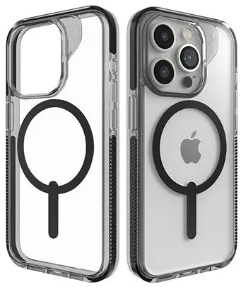 Оригінальний протиударний чохол Gear4 Crystal Palace MagSafe для iPhone 15 Pro (6.1") Прозорий Black - фото 10