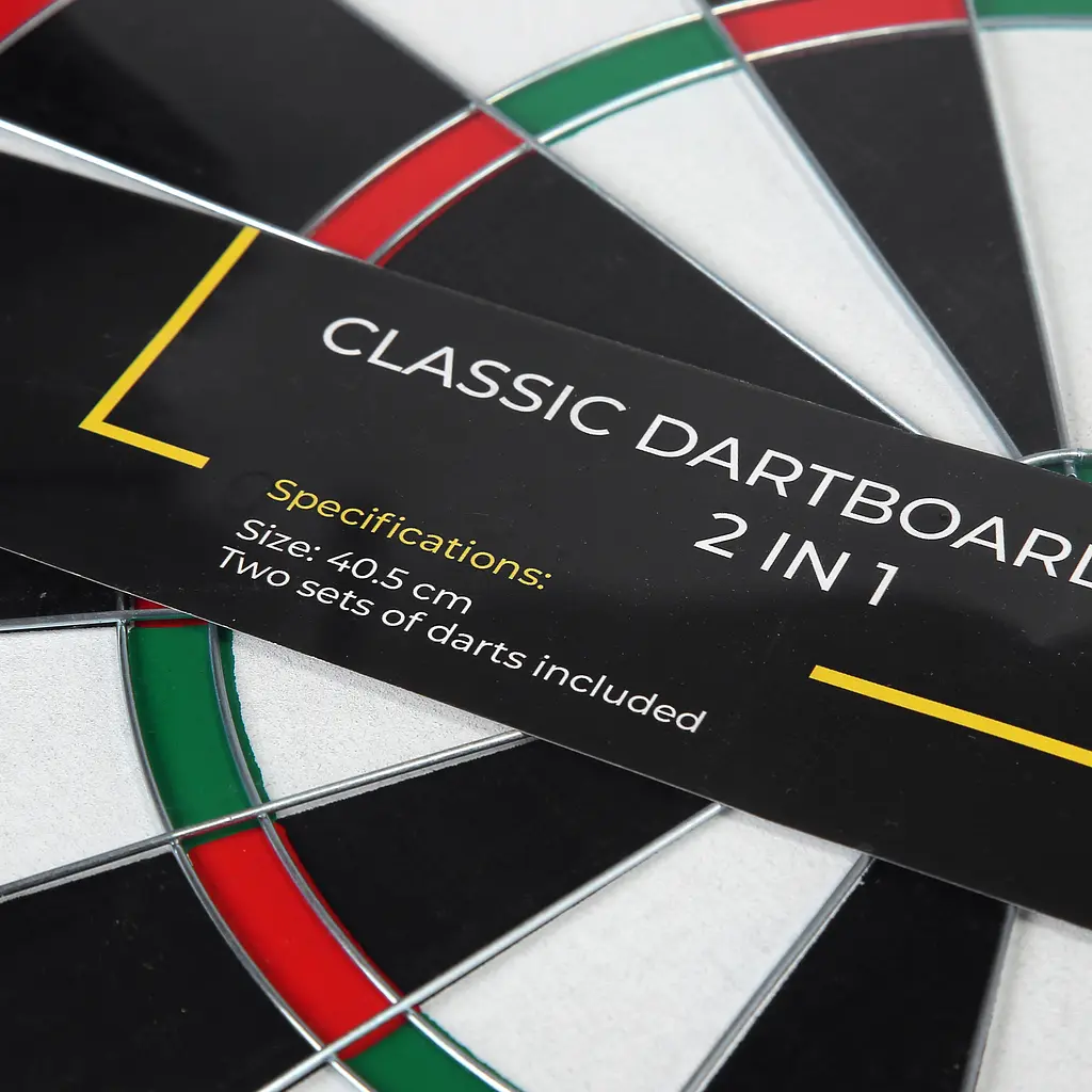 Дартс класичний Cornix Dartboard Game 2 в 1 40.5 см + 2 комплекти дротиків XR-0392 - фото 4