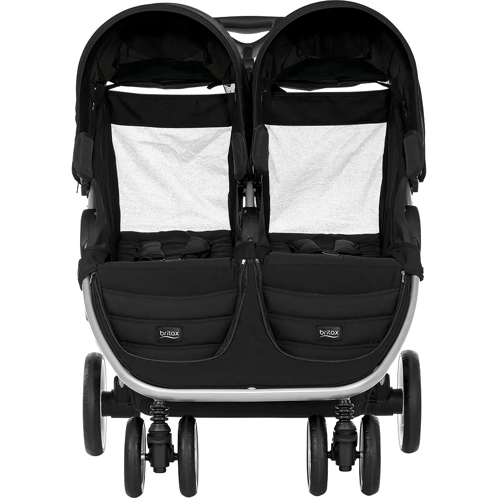 Прогулянкова коляска для двійнят Britax Romer B-Agile Double Cosmos Black, чорна (2000033222) - фото 3