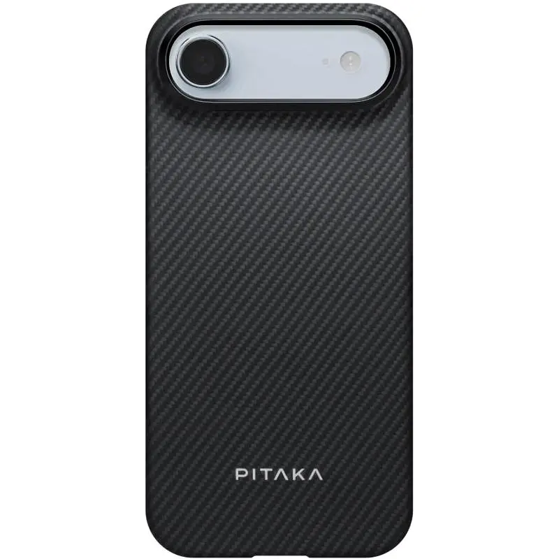 Чохол PC Pitaka with MagSafe для Apple iPhone 17 Air (6.5) Black / Grey - фото 2