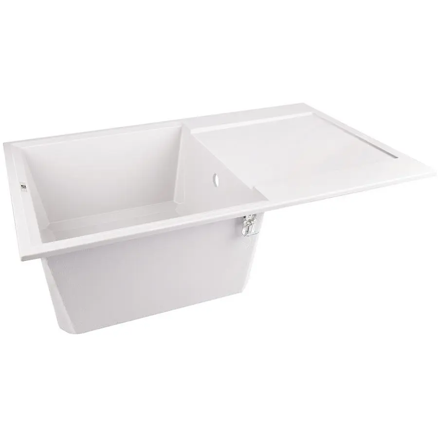 Кухонна мийка Lidz 790x495/230 WHI-01 біла (LIDZWHI01790495230) - фото 2