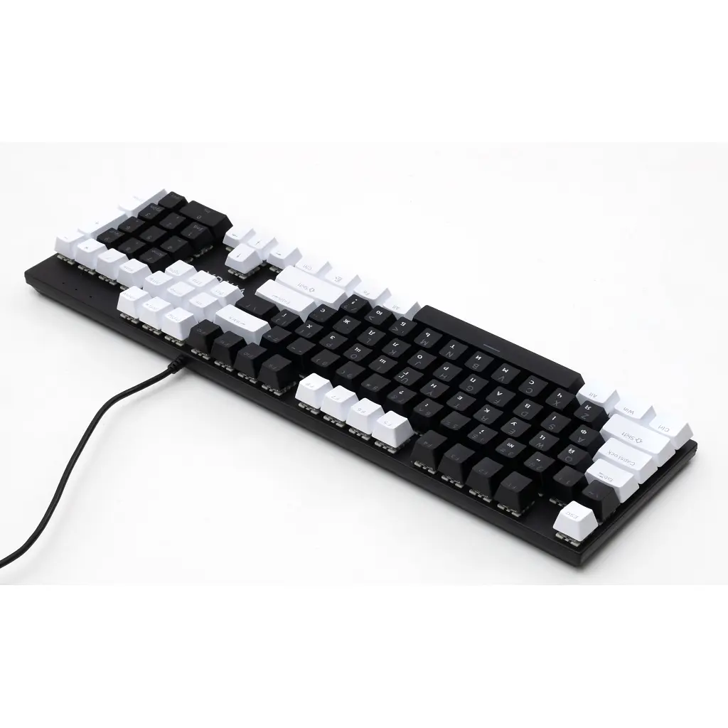 Клавіатура Vinga KBGM-095 LED Orange Switch USB White/Black (KBGM-095Y White/Black) - фото 5