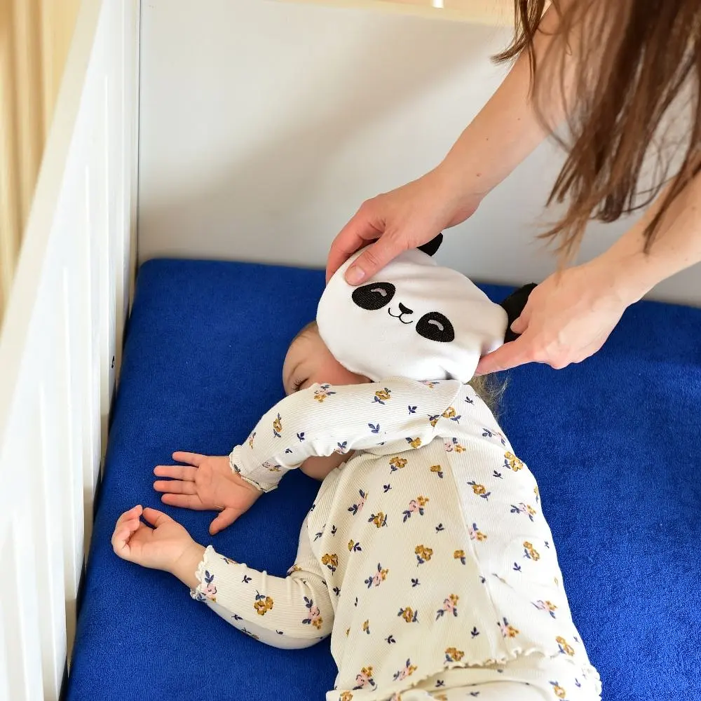 Подушка-грелка Papaella Панда с семенами льна 18х16 см белый (8-33270 белый) - фото 10