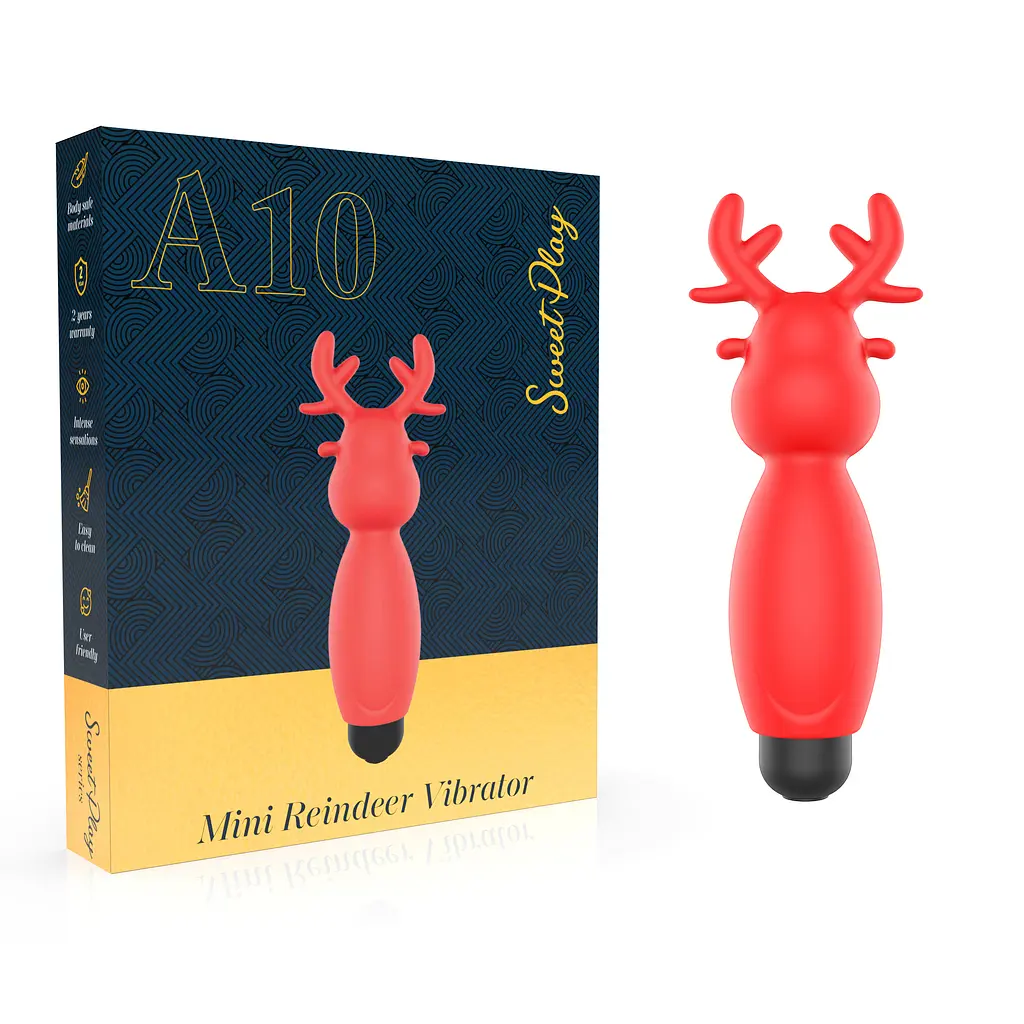 Міні-вібратор Erospace Sweet Play Mini Reindeer Vibrator A10 - фото 2