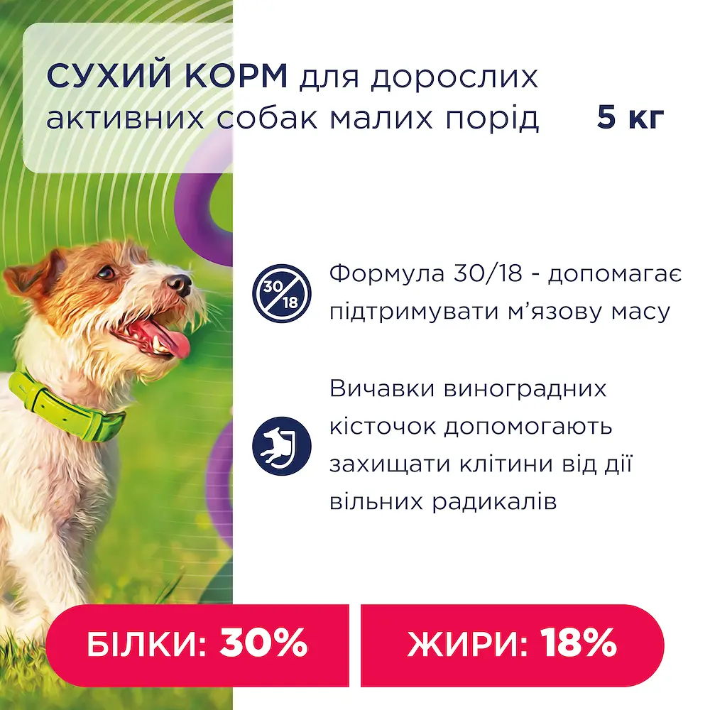 Сухий корм для дорослих активних собак малих порід Club 4 Paws Premium Active 5 кг - фото 4