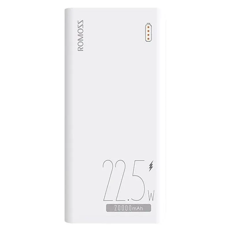 Універсальна мобільна батарея Romoss Sense6F 20000mAh 22.5W White (PPH80-611-1121H) - фото 2