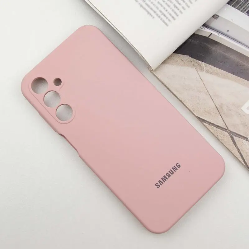 Чехол Silicone Cover Lakshmi Full Camera (AAA) with Logo для Samsung Galaxy A25 5G Розовый / Pink Sand - фото 2