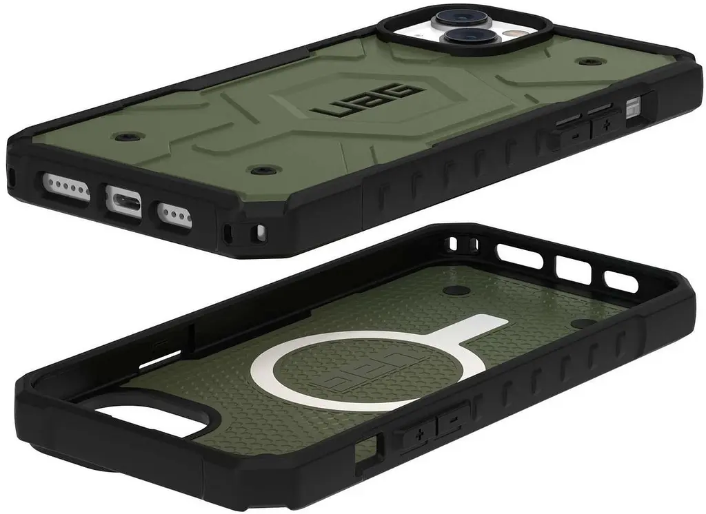 Чохол протиударний UAG Pathfinder MagSafe (Original) 114053117272 для iPhone 14 Plus/15 Plus (6.7") Olive - фото 10