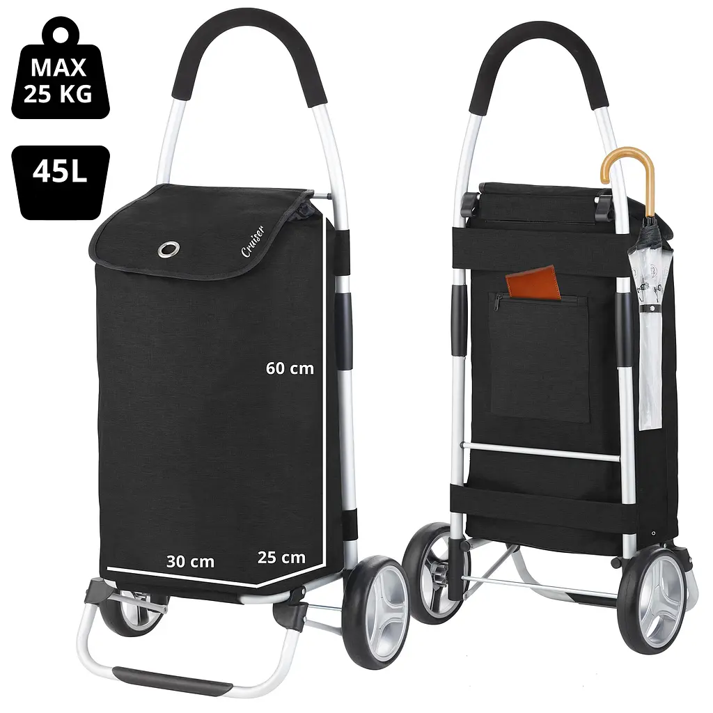 Сумка-візок ShoppingCruiser Foldable Black (604320) - фото 3