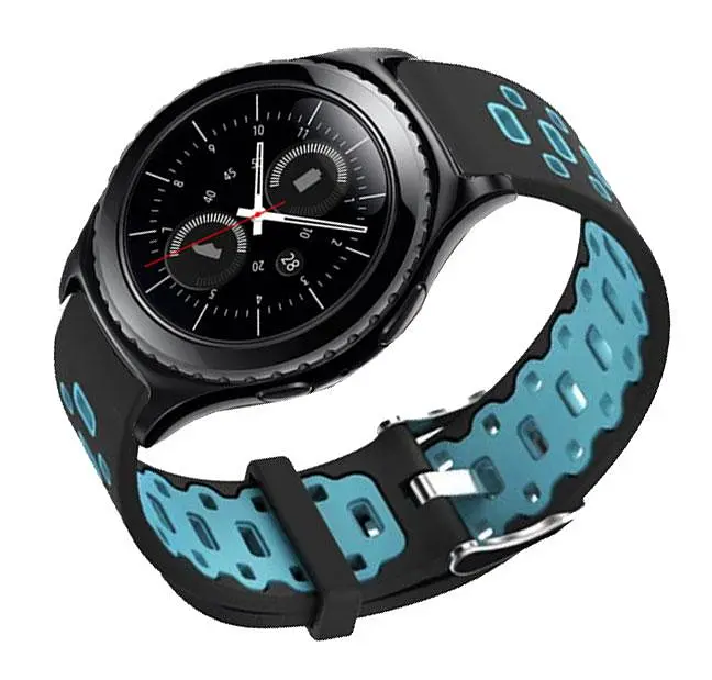 Спортивный ремешок Primo Perfor Classic для часов Samsung Gear S2 Classic SM-R372/R735 Black Blue - фото 2