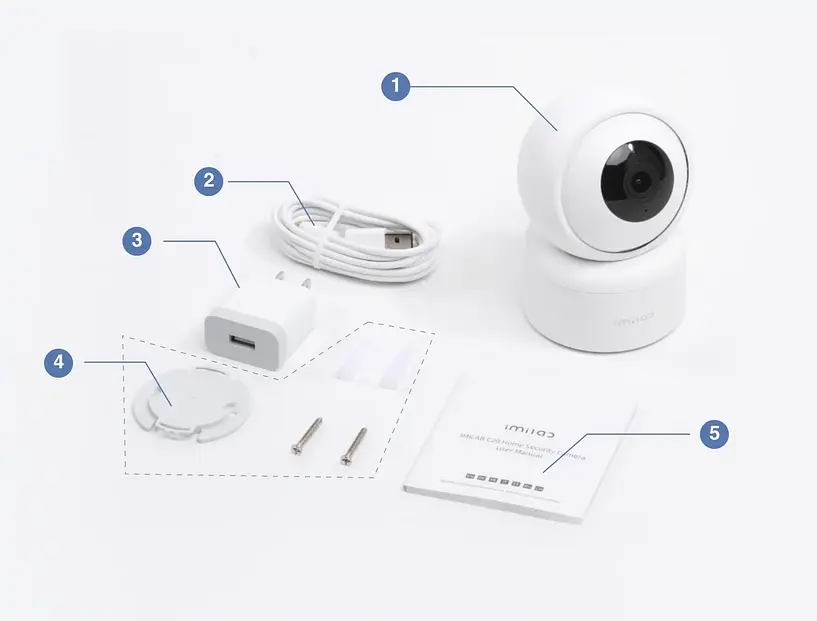 IP-камера відеоспостереження iMiLab C21 Home Security Camera 2K CMSXJ38A - фото 2