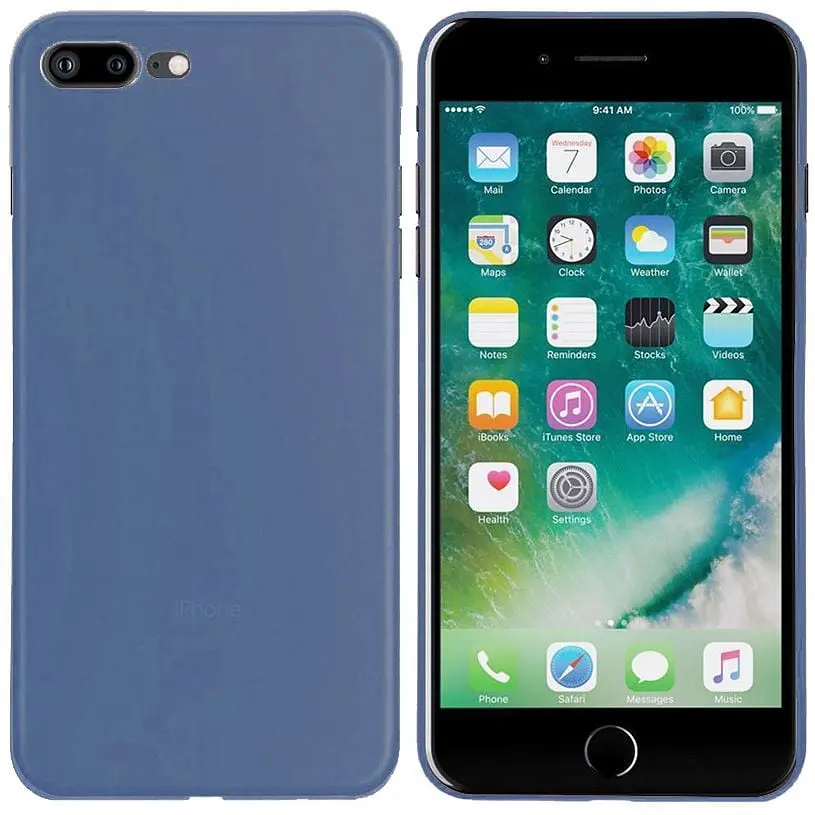 Чохол-накладка Toto Ultra Thin TPU Case iPhone 7 Plus/8 Plus Blue - фото 2