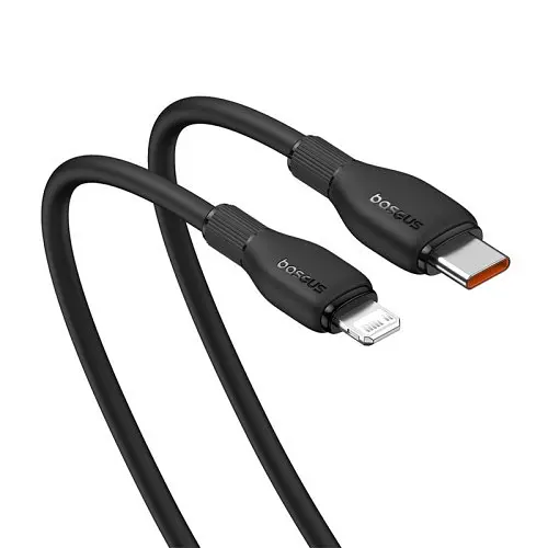 PD кабель Baseus Pudding Series Fast Charging Cable Type-C to iP 20W 1.2m чорний P10355701111-00 - фото 4