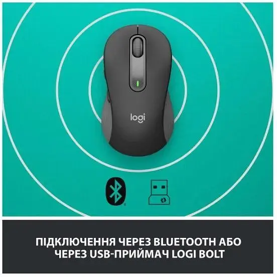 Миша Logitech Signature M650 L Wireless Graphite (910-006236) (6794325) - фото 3