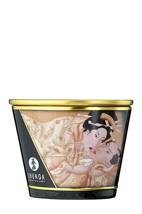 Масажна свічка Shunga Massage Candle з ароматом ванілі, 170 мл - фото 3