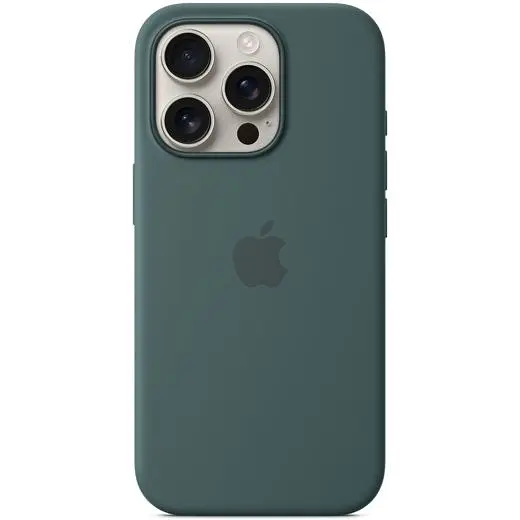 Силіконовий чохол CasePro Silicone Case with MagSafe Lake Green для iPhone 16 Pro - фото 2