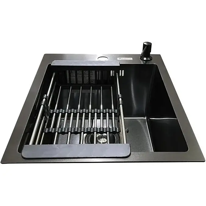 Кухонна мийка Romzha Arta U-350S BL - фото 3