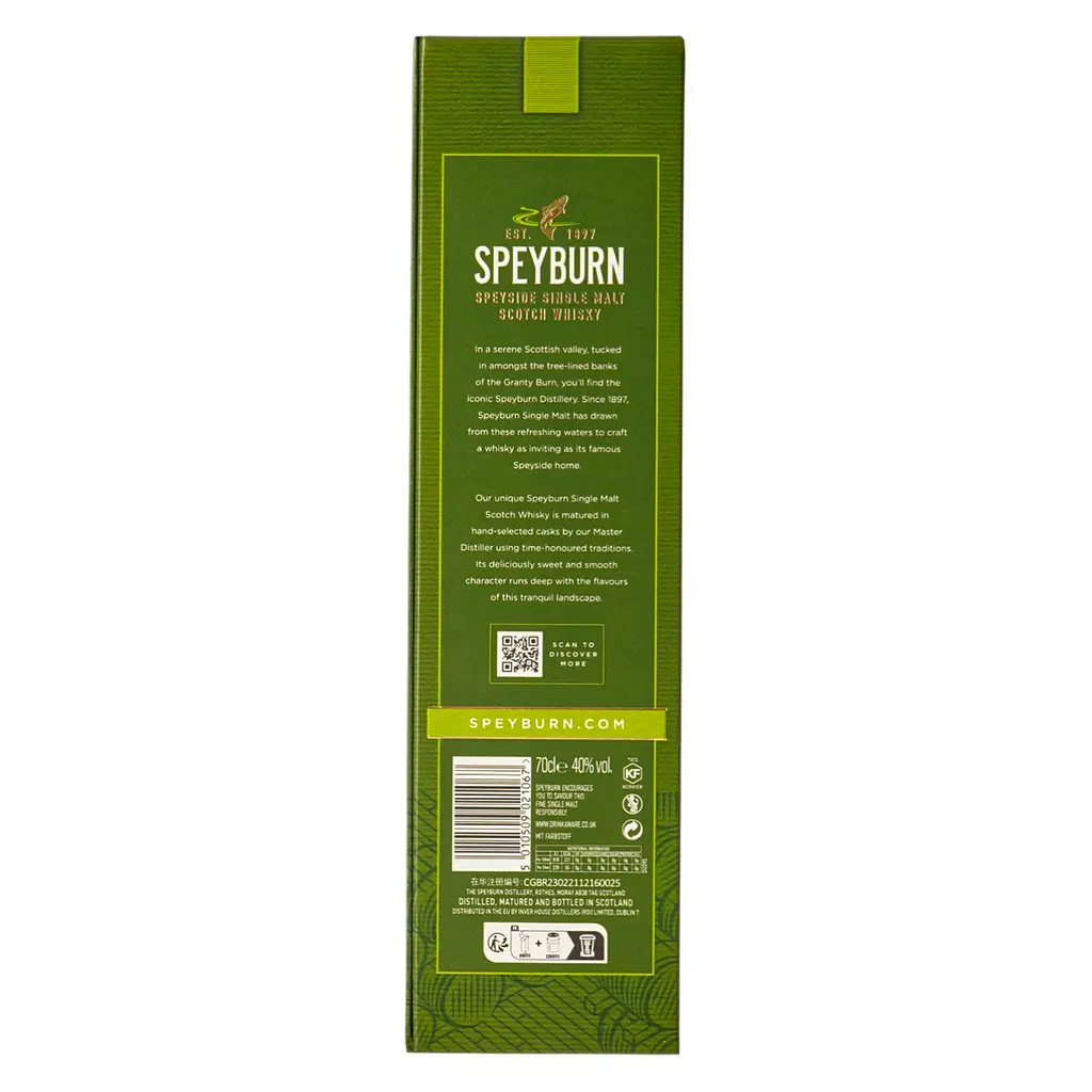 Виски Speyburn 10 yo Single Malt Scotch Whisky 40% 0.7 л - фото 3