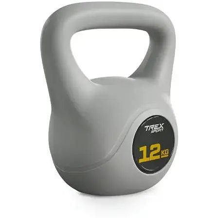 Гиря виниловая Trex Sport TX-012CKB 12 кг серая - фото 2