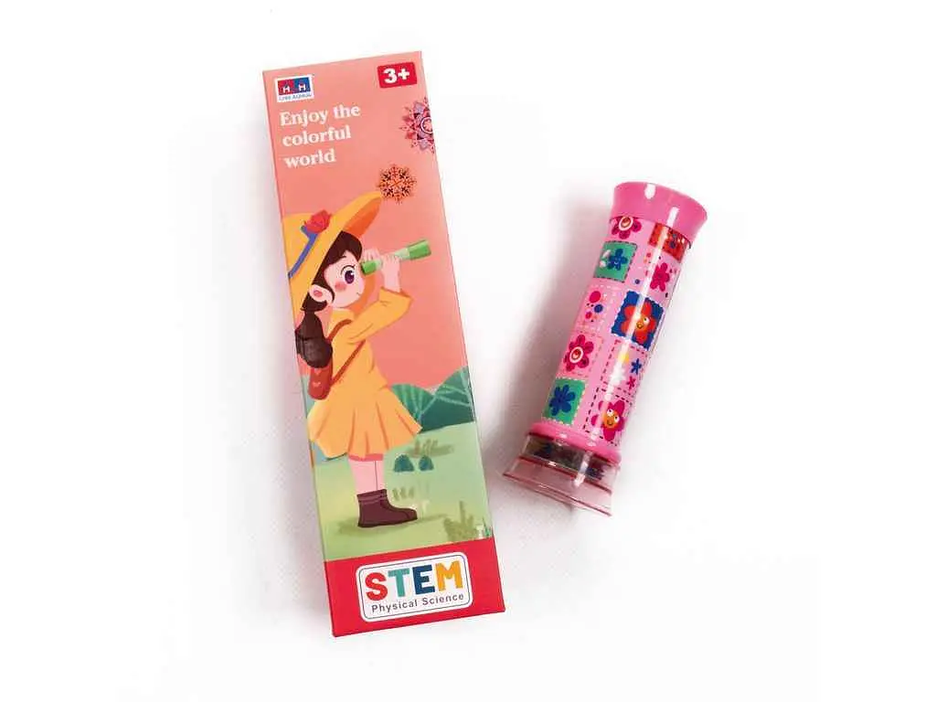 Гра розвиваюча VLADI TOYS калейдоскоп 15см рожевий VT6020-02 - фото 2