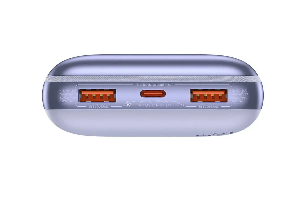 Внешний аккумулятор Baseus Bipow Pro 20000 mAh 22.5 OE PPBD040305 фиолетовый - фото 5