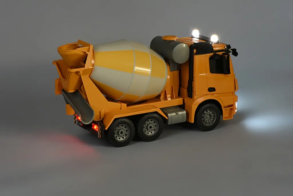 Машинка на ручному керуванні Same Toy бетонозмішувач Mercedes-Benz 1:20 жовтий (E528-003) - фото 6