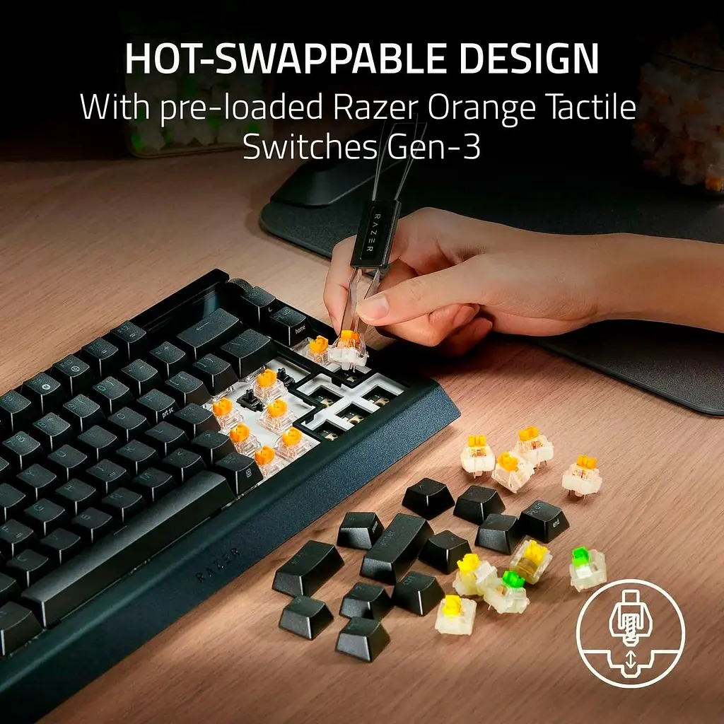 Клавіатура Razer BlackWidow V4 Pro 75% ANSI Black (RZ03-05130100-R3M1) [124278] - фото 8