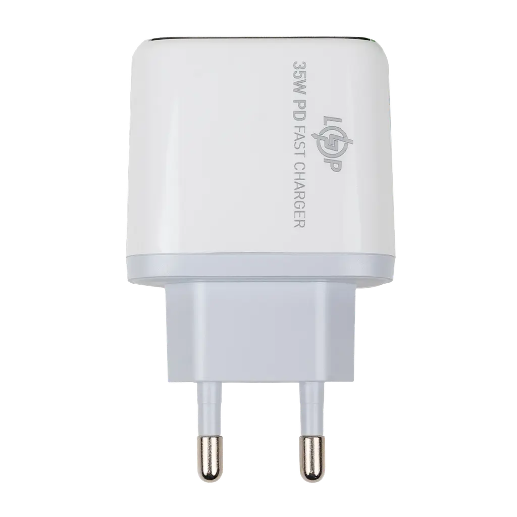 Зарядка для телефону LogicPower 35W (Type-C + Type-C) PD + кабель (Type C to Lightning) 35WCH - фото 2