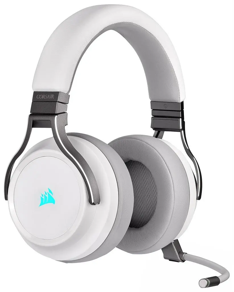 Навушники Corsair VIRTUOSO RGB WIRELESS High-Fidelity Gaming Headset (CA-9011186-EU) White - фото 2