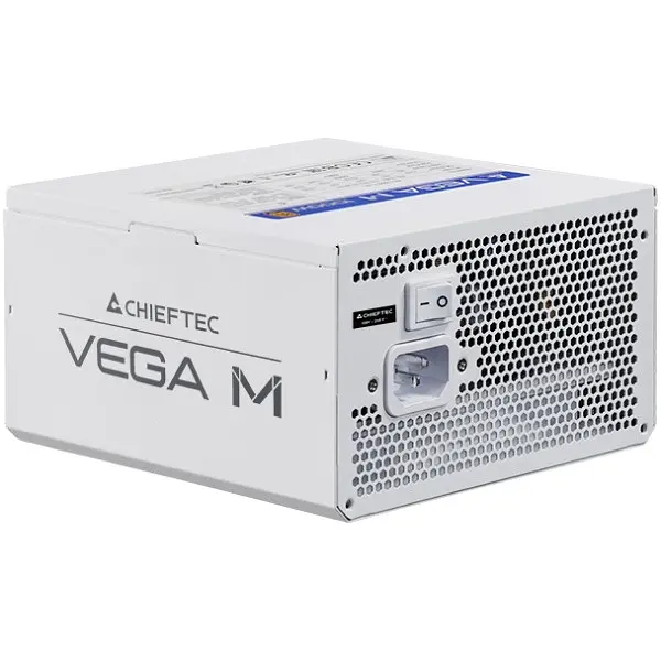 Блок живлення 750W Chieftec VEGA M PPG-750-CW ATX 3.1 135mm, 80+ Золотистий, Fully modular, БІЛИЙ, Retail - фото 3