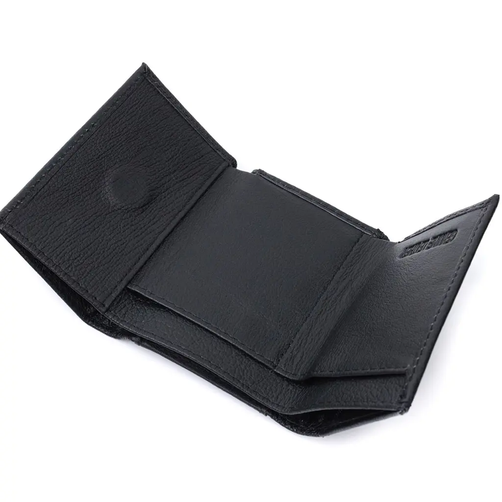 Невелике жіноче портмоне з монетницею з натуральної шкіри ST Leather 22730 чорне - фото 10