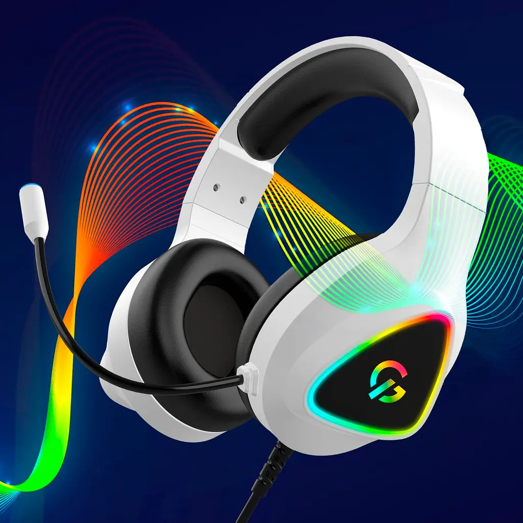 Ігрові навушники GamePro HS615 RGB White [121967] - фото 7