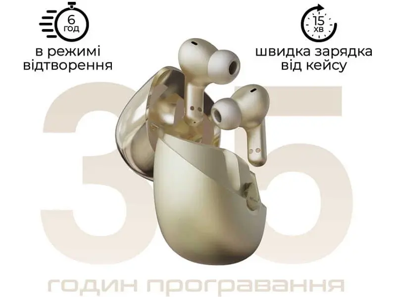 Навушники TWS HiFuture SonicAir Champagne (sonicair.champagne) - фото 3