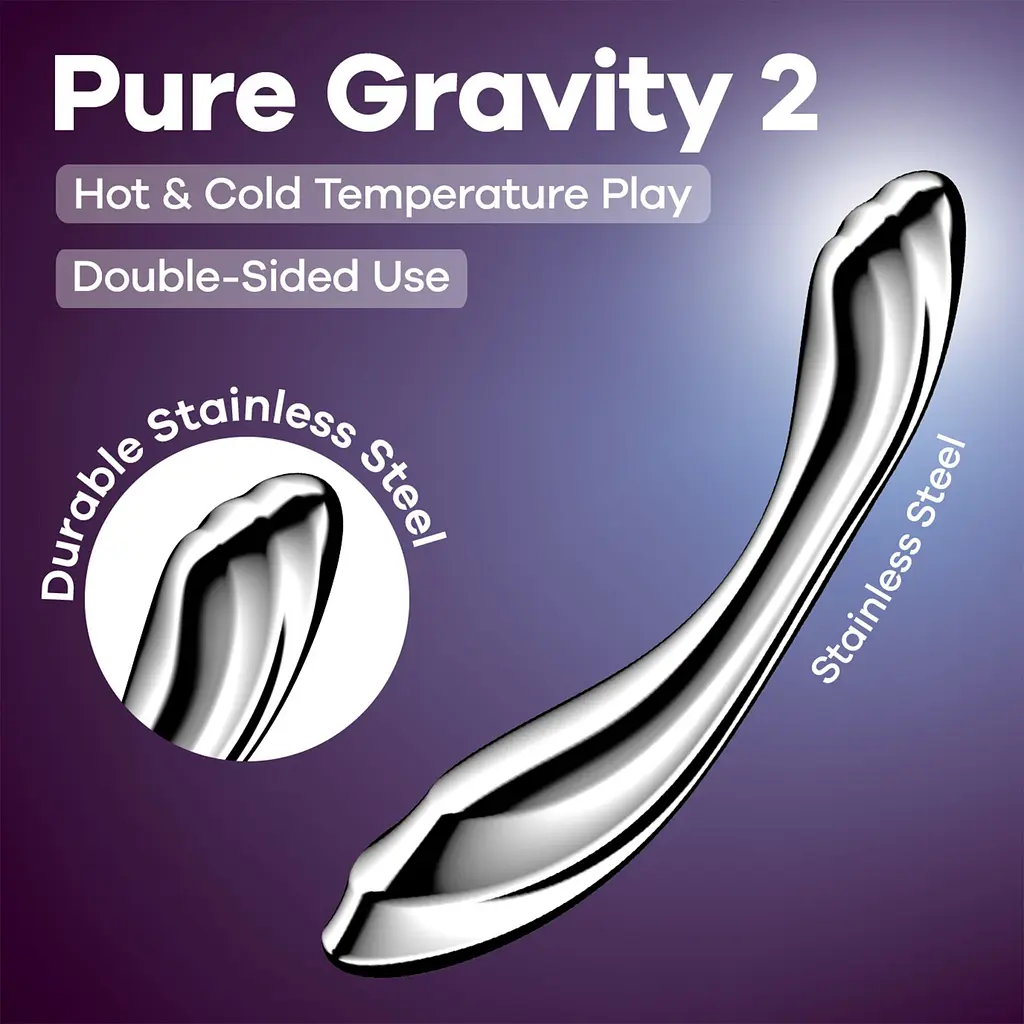 Металевий ділдо Satisfyer Pure Gravity 2 - фото 6