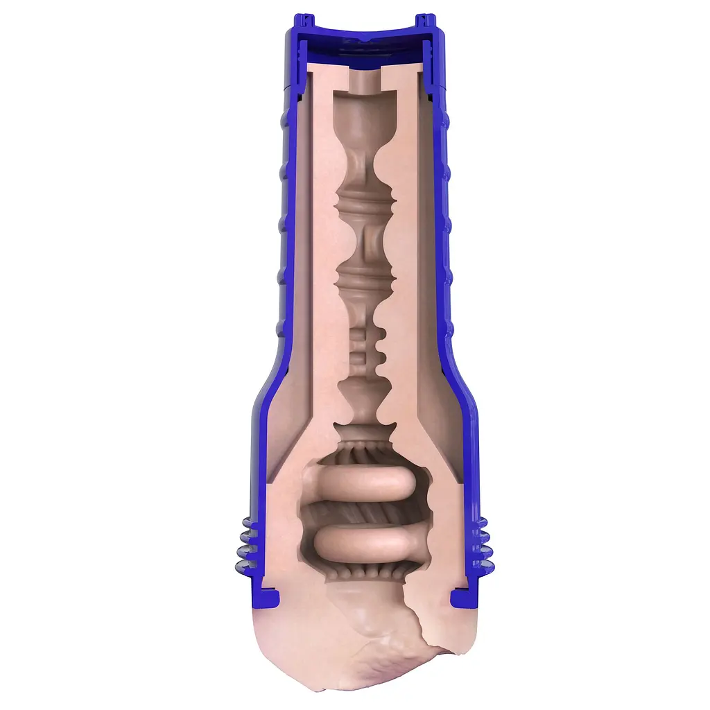 Мастурбатор-вагіна Fleshlight Boost Bang Light Medium Flesh, плаваючі кільця Turbo Tech - фото 6