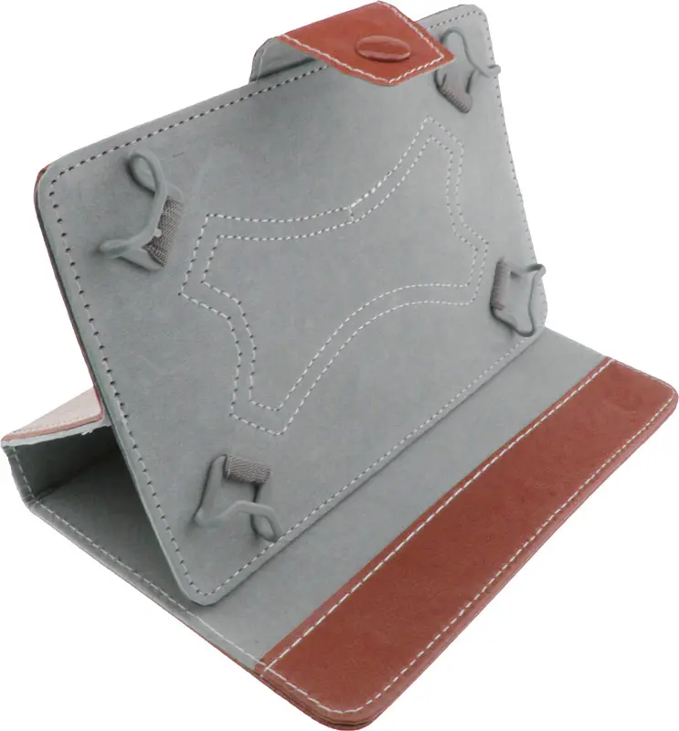 Чехол-книжка TOTO Book Cover button Universal 7" Brown - фото 4