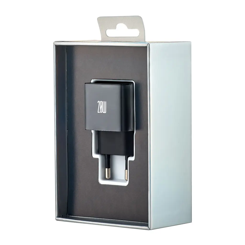 Сетевое зарядное устройство для McDodo 20W Dichromatic GaN PD Fast Charger ( EU Plug ) CH-3771 Черный - фото 3