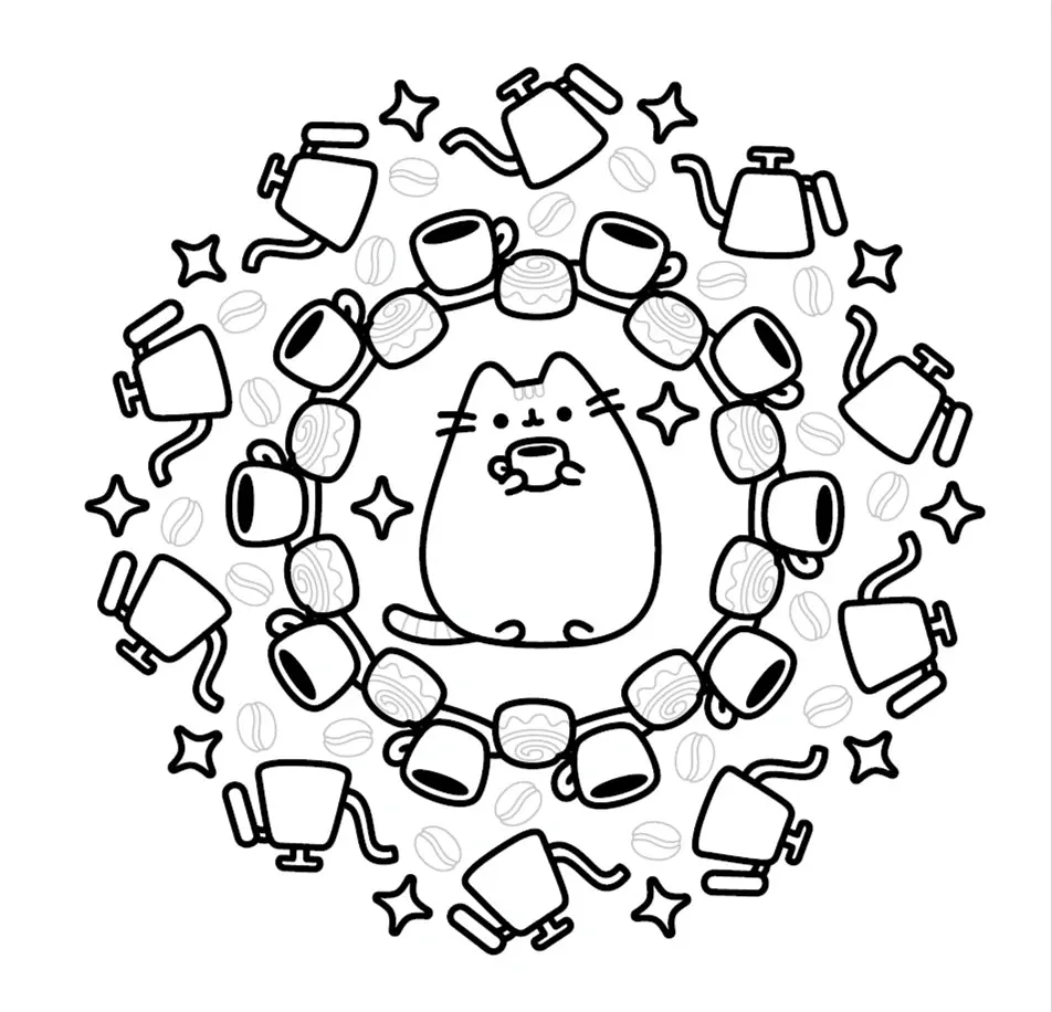 Наймиліша мінірозмальовка Pusheen. Розфарбовуй і грай - Клер Белтон - фото 3