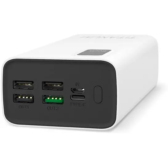 Повербанк Titanum 728S 30000 mAh 22.5W White  (TPB-728S-W) - фото 4