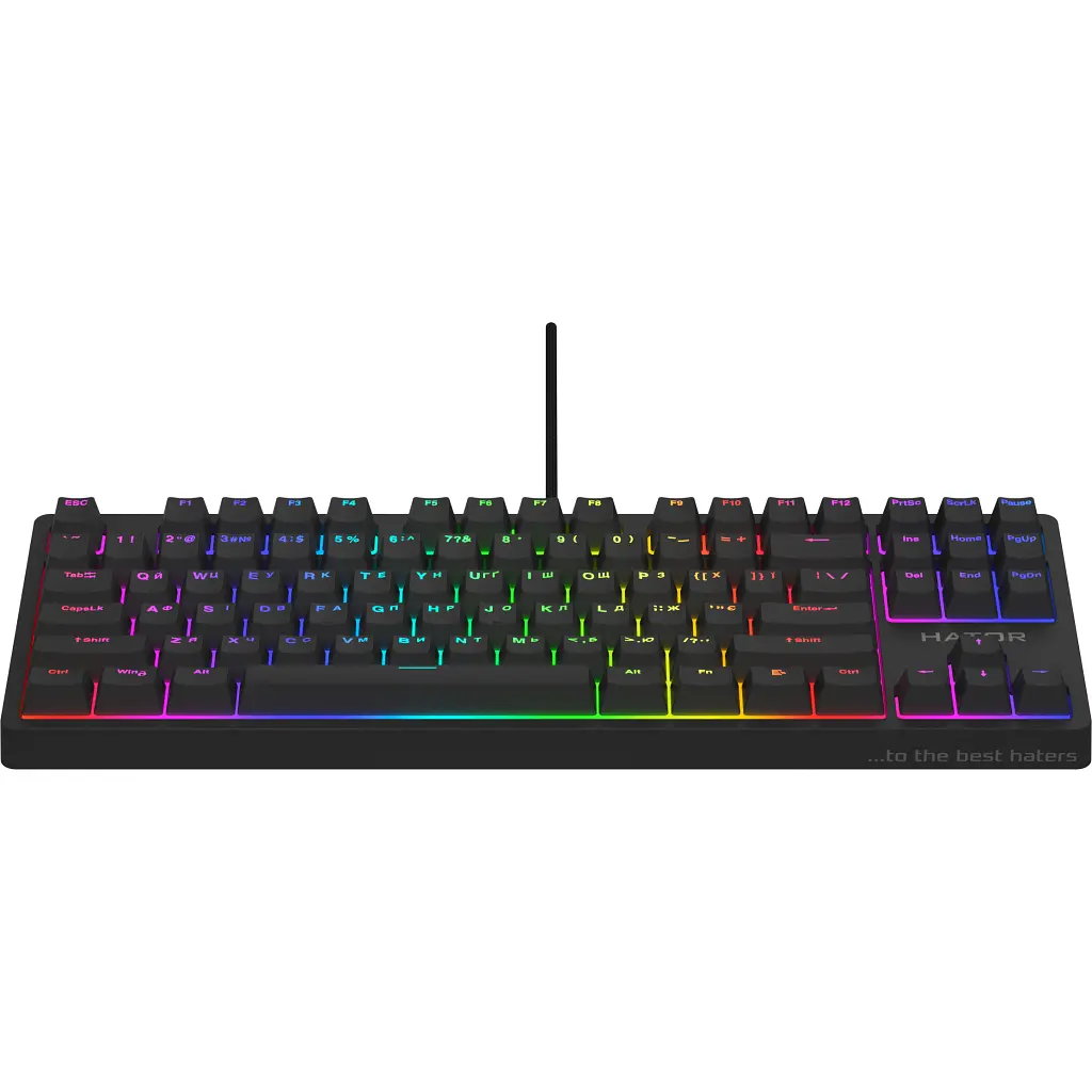 Клавиатура Hator Rockfall 2 Optica TKL Black USB Black (HTK-730) - фото 2