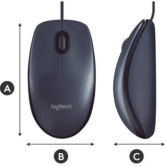Миша провідна Logitech B100 Business (910-003357) чорна - фото 6