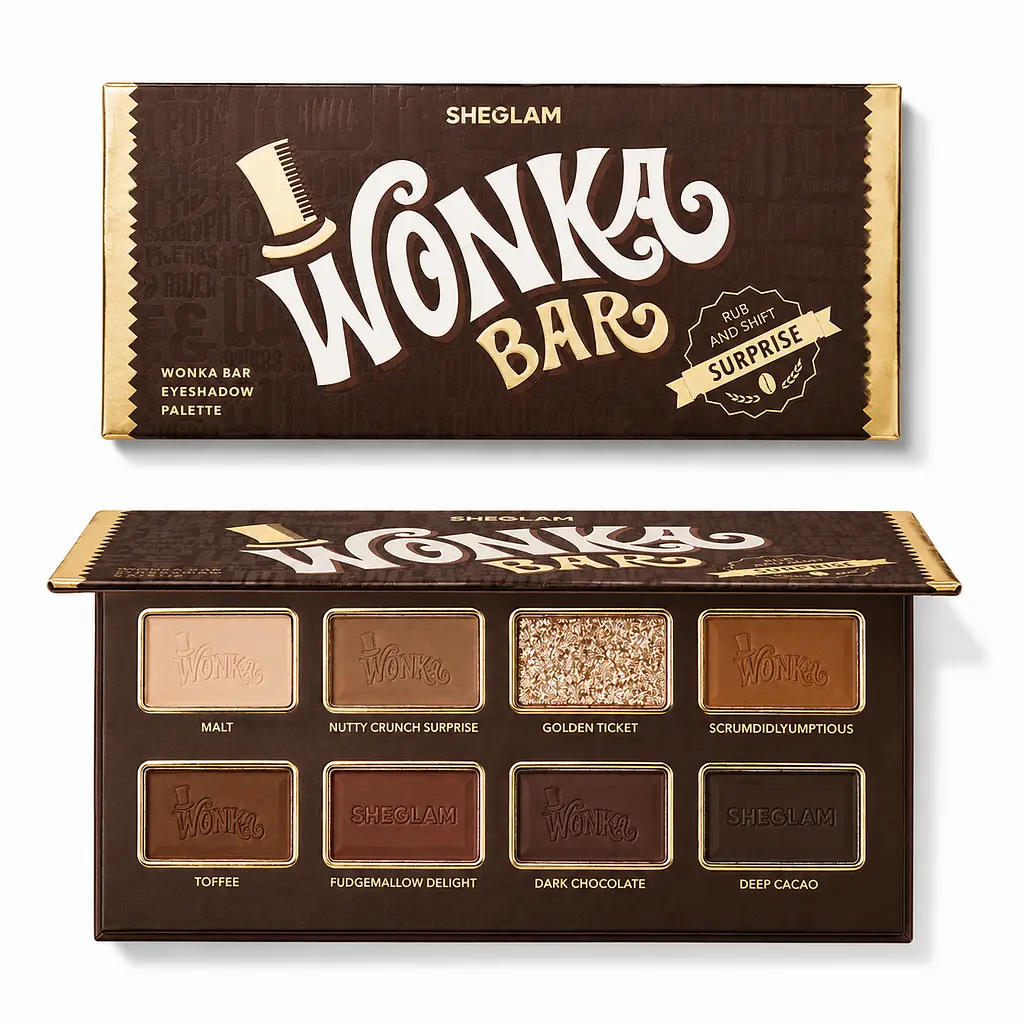 Палетка тіней для повік SHEGLAM Willy Wonka Wonka Bar Eyeshadow Palette 9,2 г