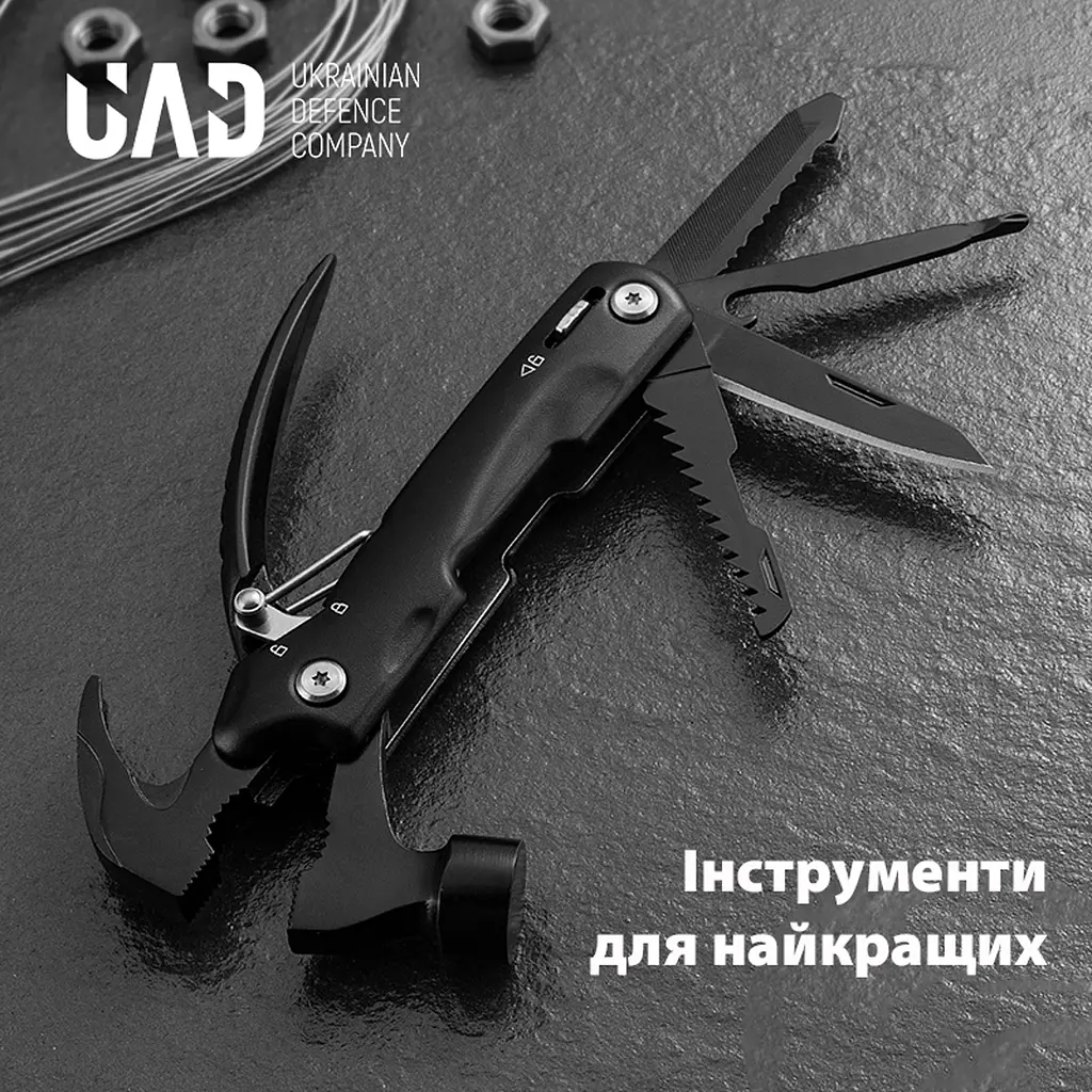 Мультитул-молоток UAD HammerForce 12 інструментів Чорний - фото 2