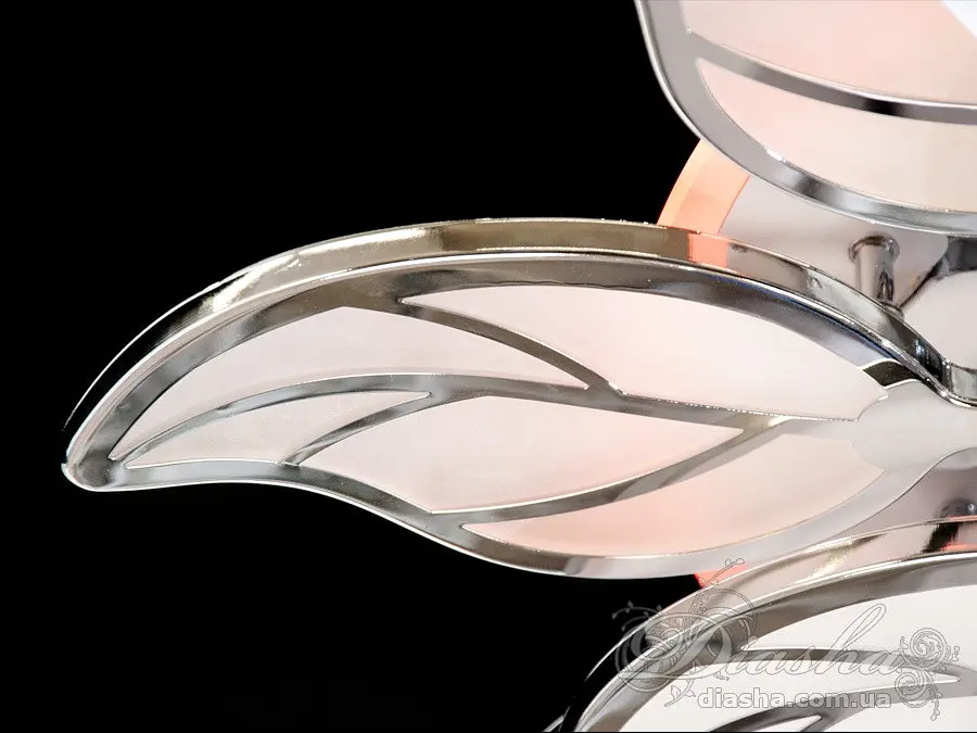 Люстра стельова LED Diasha 8028/8+4HR, 180W, 4100K/3200K/6500K, білий акрил, сучасний стиль для дому - фото 2