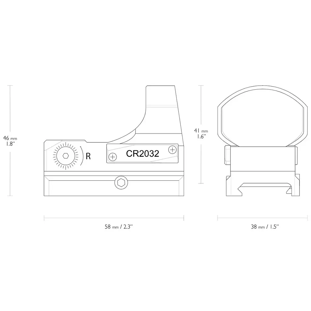Прицел коллиматорный Hawke Reflex Sight Wide View 3 MOA Weaver - фото 3