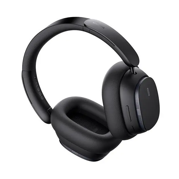 Беспроводные наушники Baseus H1 Pro CN Bowie  Noise-Cancellation Wireless Headphones, BT5.3, ANC, EQ, 60-80h, black - фото 5