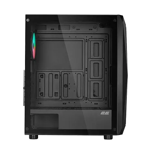 Корпус 2E Gaming Aruba (G3313B) Black без БЖ Mid Tower для ATX / Micro ATX / Mini ITX 1xUSB 3.0 / 2xUSB 2.0 макс. CPU - 165 мм / VGA - 330 мм 5x120 ARGB бічна панель із загартованого скла (2E-G3313B) - фото 5