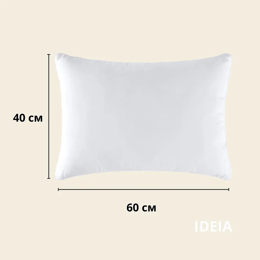 Подушка Idei Nordic Classic антиаллергенная 60 x 40 см белая (8000034680) - фото 2